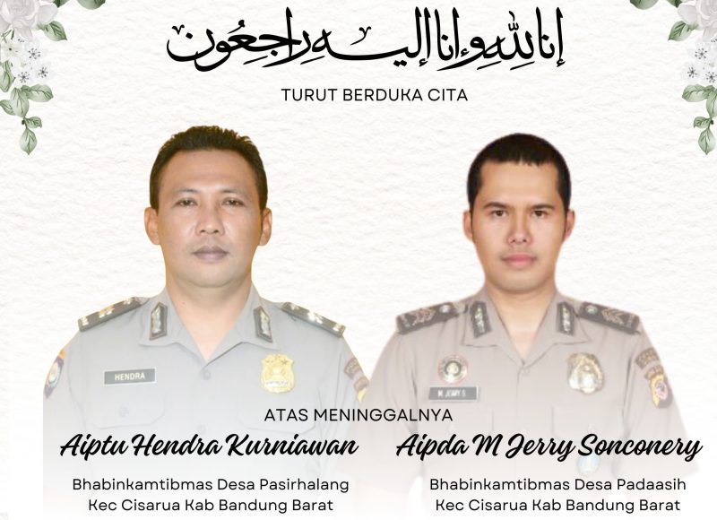 Dua Anggota Polisi Meninggal Dunia Saat Kawal Truk di Lokasi Longsor Cisarua